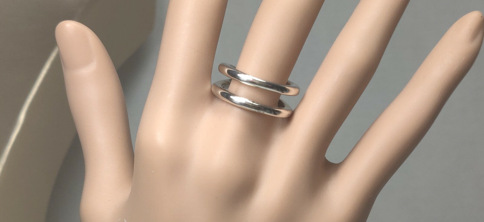 Tiffany & Co Cross Over X Double Band Size 6.5 Ring Sterling Silver .925