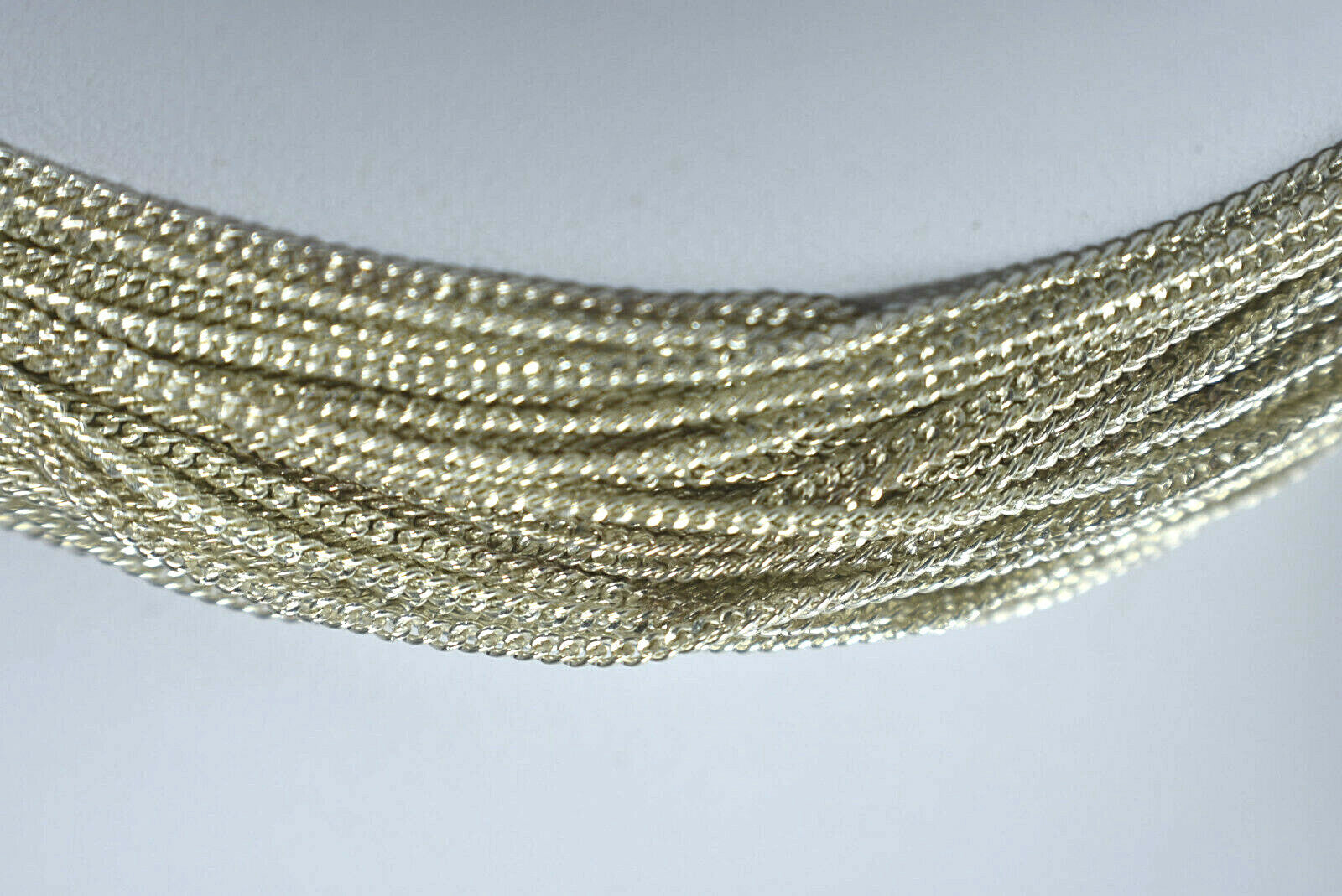 Tiffany & Co Fine Silky Multi Strand Torsade Collar Necklace w/Case, Rare