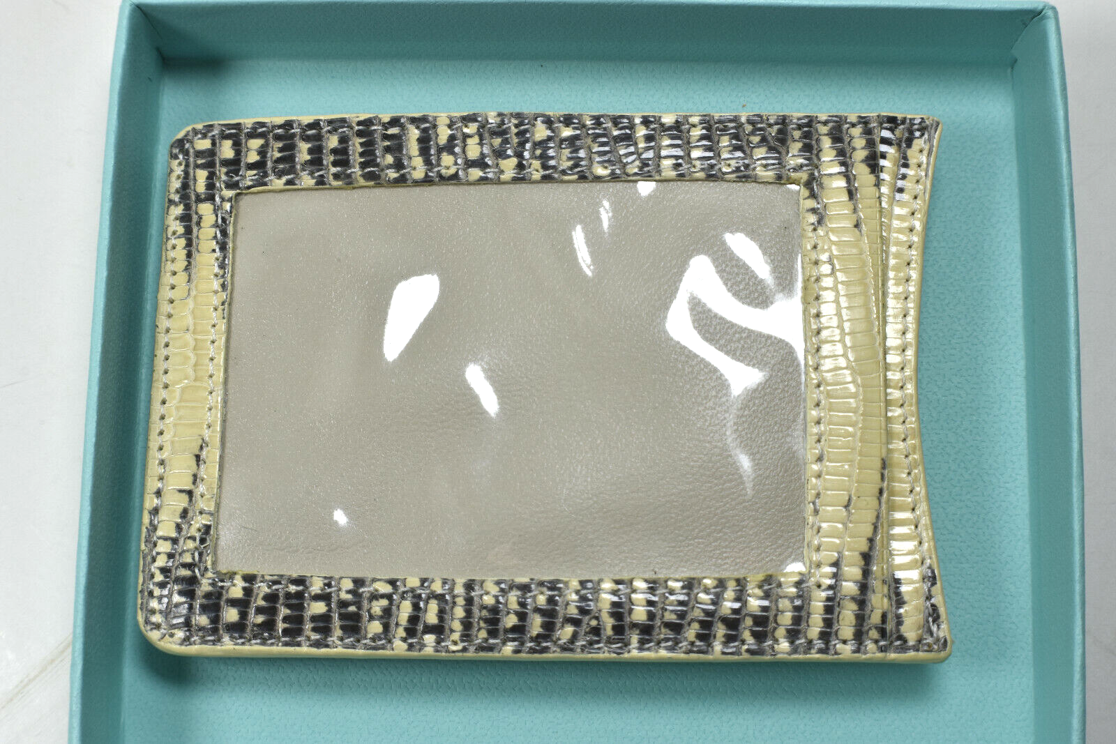 NEW! Tiffany & Co S. African Reptile Leather I.D. & Money Wallet