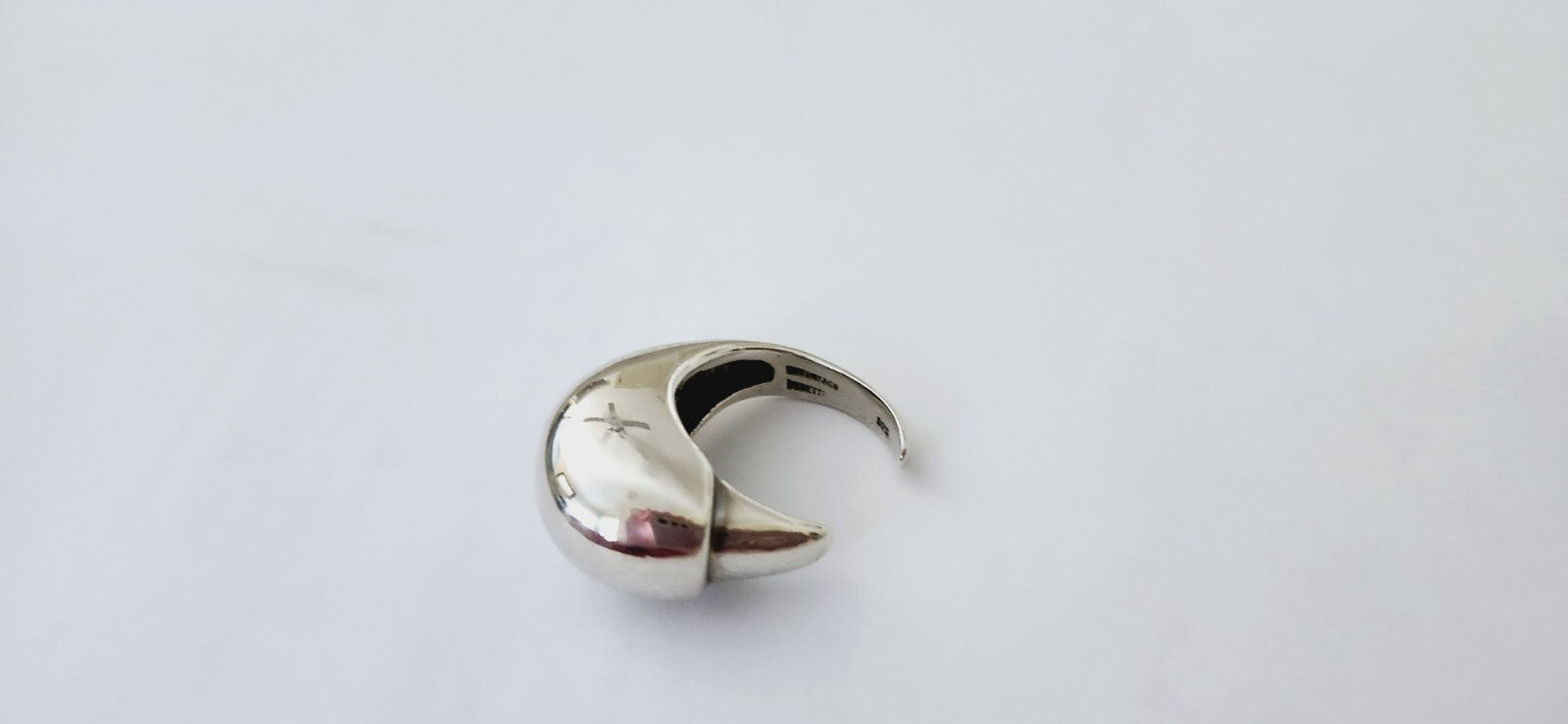 Tiffany & Co Peretti Eagle Talon Ring Sterling Silver Sz 8.5 Vintage Rare