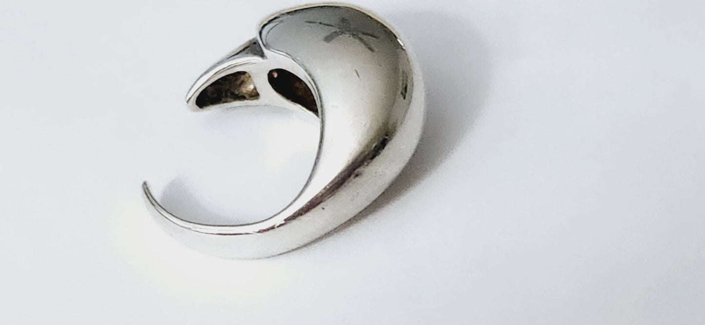 Tiffany & Co Peretti Eagle Talon Ring Sterling Silver Sz 5.5-8.5 Vintage, Rare