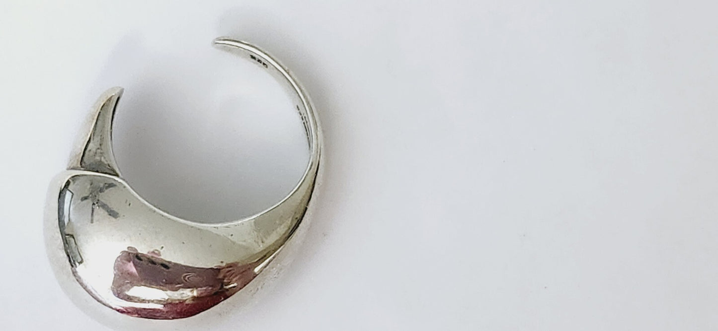 Tiffany & Co Peretti Eagle Talon Ring Sterling Silver Sz 8.5 Vintage Rare