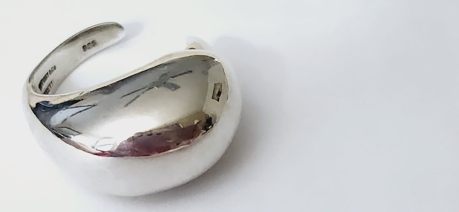 Tiffany & Co Peretti Eagle Talon Ring Sterling Silver Sz 8.5 Vintage Rare