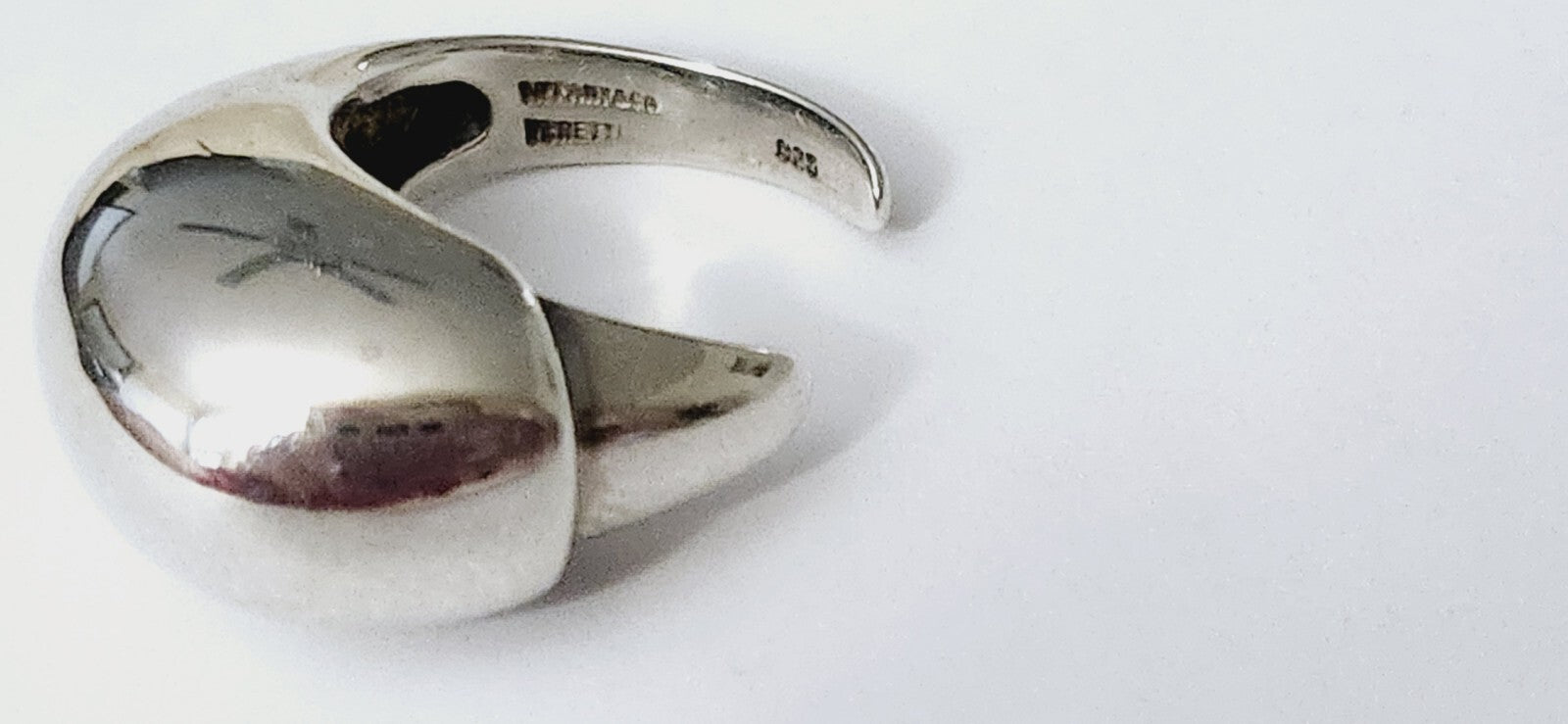 Tiffany & Co Peretti Eagle Talon Ring Sterling Silver Sz 8.5 Vintage Rare