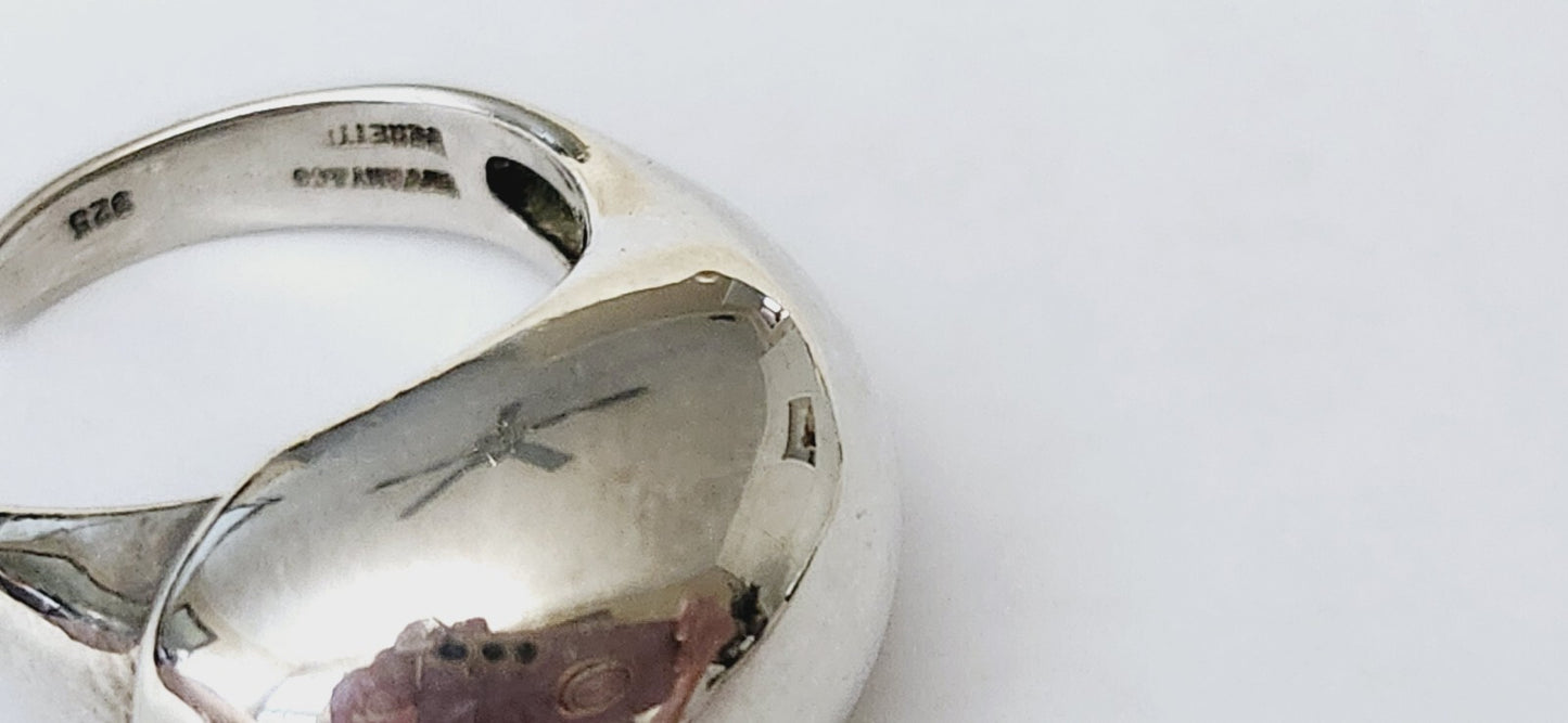 Tiffany & Co Peretti Eagle Talon Ring Sterling Silver Sz 8.5 Vintage Rare