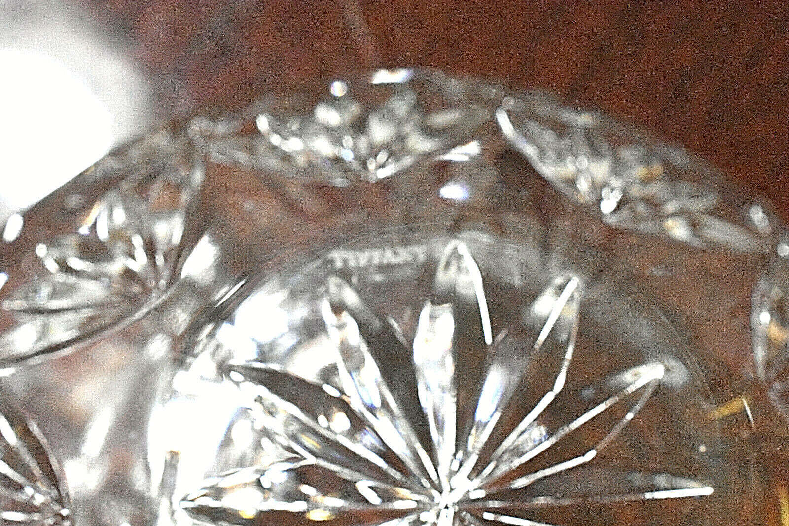 Tiffany & Co Lead Crystal Rare Pattern  6" Bowl for Decor or Service