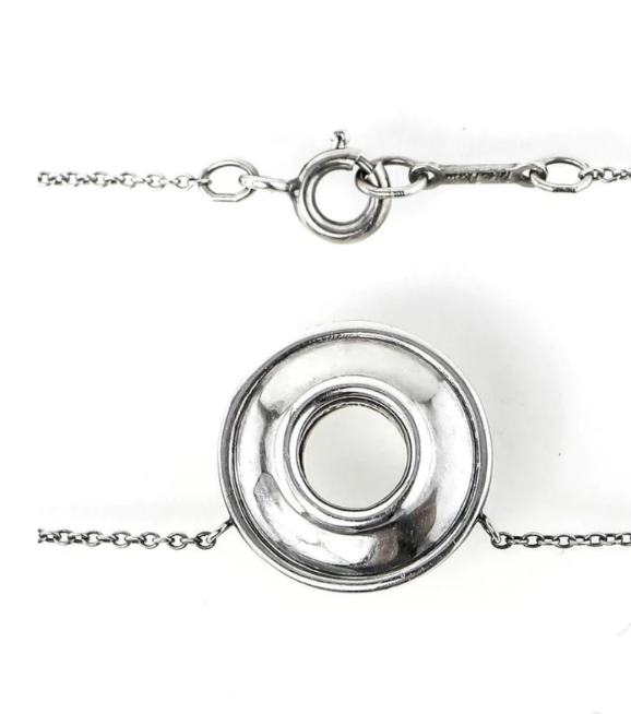 Tiffany & Co Picasso MAGIC 18K Gold Sterling Reversible Disk Necklace, Appraisal