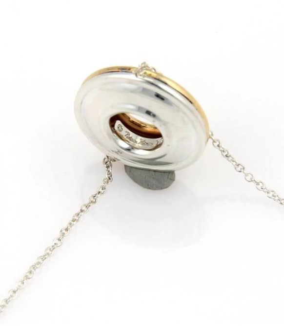Tiffany & Co Picasso MAGIC 18K Gold Sterling Reversible Disk Necklace, Appraisal