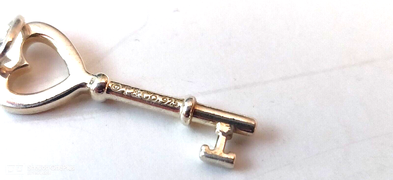 TIFFANY & Co Open Heart Necklace Sterling Silver 1.25"