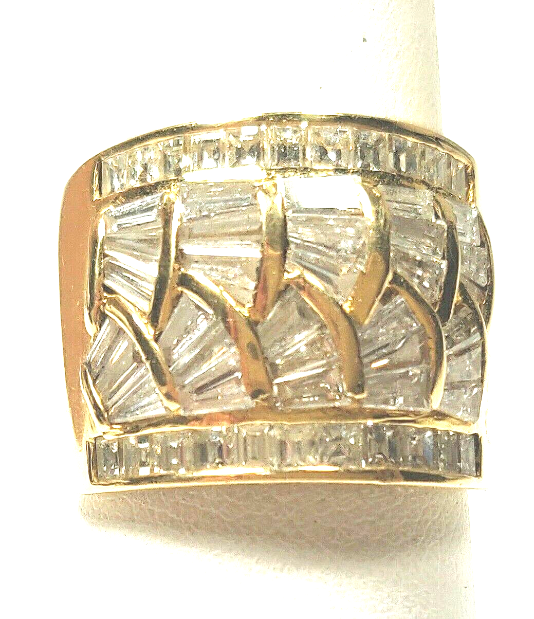 Stunning Natural 18K Diamond Ring, 4.32ct, VS1 FG, GIA Appraised 1991 $7000K 13g